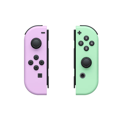 Il gioco Joy-Con comanda Pastel Morado (I) e Pastel Green (D) per Nintendo Switch 