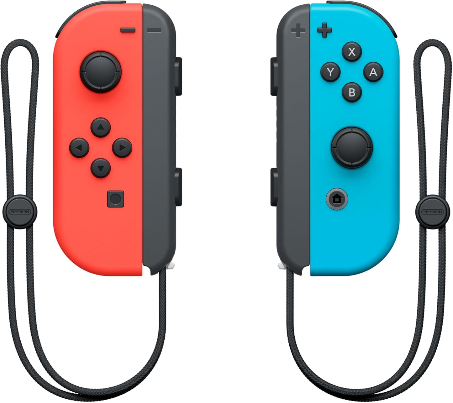 Controller Joy-Con da gioco in rosso neon (I) e blu neon (D) per Nintendo Switch 