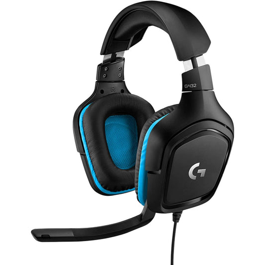 Auricolari da gioco Logitech G432 con cavo, suono surround 7.1