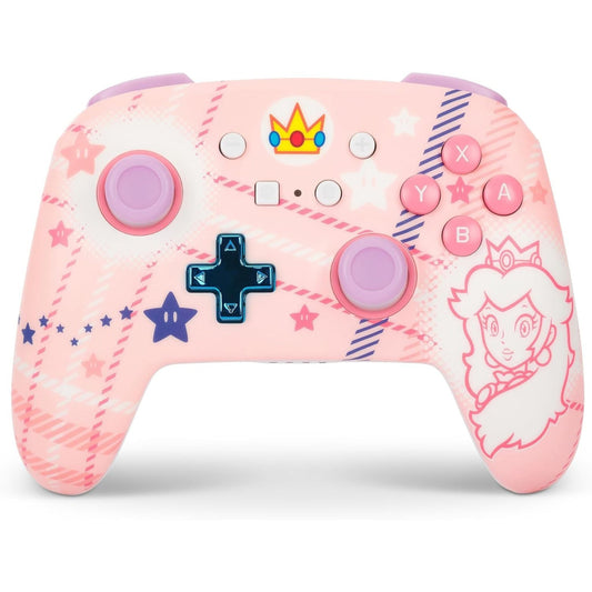 Controller wireless per Nintendo Switch - Principessa Peach (quadri) 