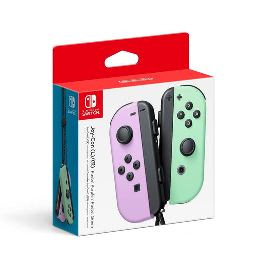 Il gioco Joy-Con comanda Pastel Morado (I) e Pastel Green (D) per Nintendo Switch 